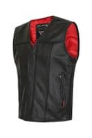 Telford - Men's Leather Motorcycle Waistcoat