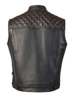 Anarchy Leather Waistcoat|SOA Cut-Off|Leather Vest|JAX