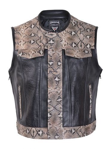 Anarchy Leather Waistcoat|SOA Cut-Off|Leather Vest|JAX