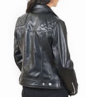 Classic Leather Motorbike Jacket|Womens Biker Jacket|Ladies LIMO