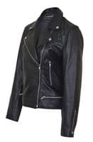 Classic Leather Motorbike Jacket|Womens Biker Jacket|Ladies LIMO