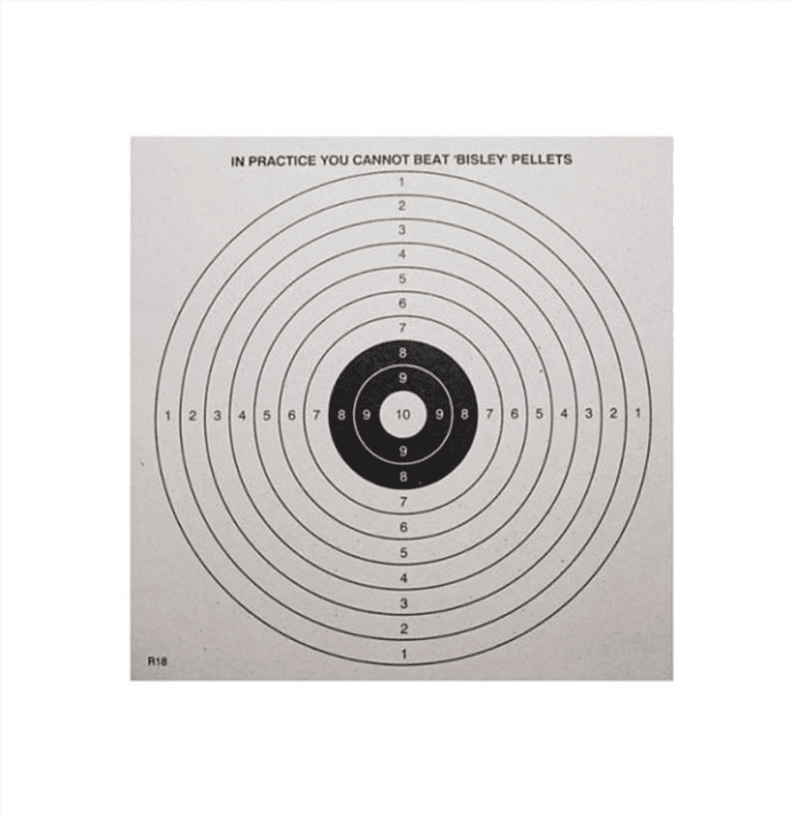 Bisley 14cm Standard Paper Targets Pack of 50
