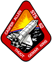 061- NASA Space Shuttle Mission STS-62 Lapel Pin