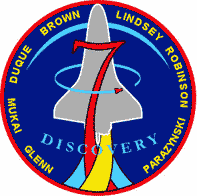 092- NASA Space Shuttle Mission STS-95 Discovery Lapel Pin