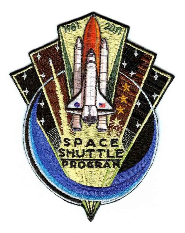 10" NASA Space Shuttle 30 Years Program Commemorative Embroidered Patch