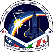 104- NASA Space Shuttle Mission STS-100 Lapel Pin