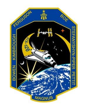 124- NASA STS 126 Space Mission Lapel Pin