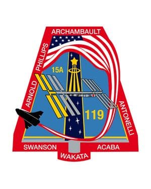 125- NASA STS-119 Official Mission Lapel Pin