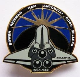 132- STS-132 Space Shuttle Atlantis Mission Pin
