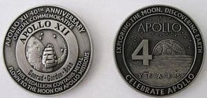 Apollo 12 40th Ann. with Space Flown Metal