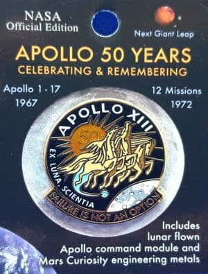 Apollo 13 50 Years 'Failure is not an option' Lapel Pin #6