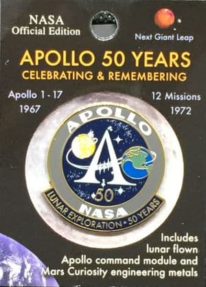 Apollo Program 50 Yrs Lunar Exploration - Pin #3