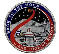 Back to the Moon and Beyond Embroidered Patch