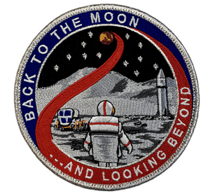 Back to the Moon and Beyond Embroidered Patch
