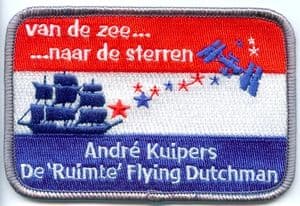 Commemorative André Kuipers Embroidered Patch (Dutch version)