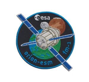 ESA ORION SERVICE MODULE (ESM) Embroidered patch