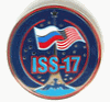 Expedition 17 ISS International Space Station Mission Lapel Pin Official NASA