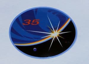 Expedition 35 ISS International Space Station Mission Lapel Pin Official NASA