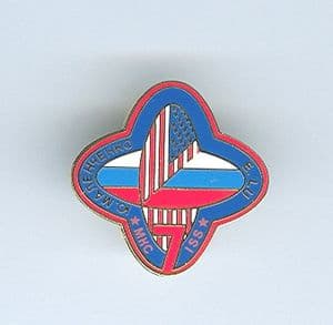 Expedition 7 ISS International Space Station Mission Lapel Pin Official NASA