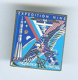 Expedition 9 ISS International Space Station Mission Lapel Pin Official NASA