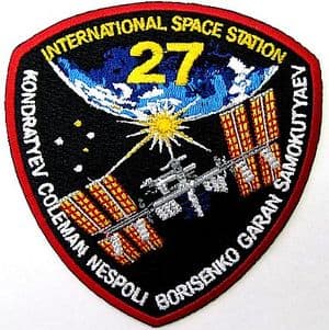 International Space Station Expedition 27 Embroidered Patch