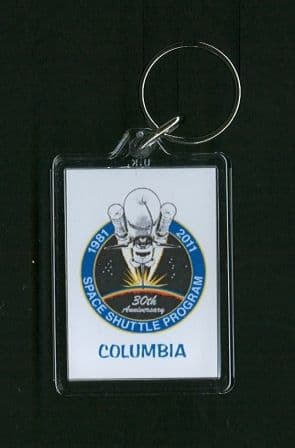 NASA 30 Years of the Space Shuttle Program Keyring - Columbia