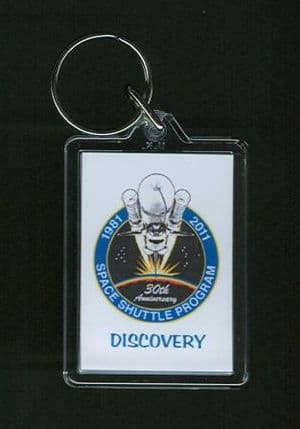 NASA 30 Years of the Space Shuttle Program Keyring - Discovery