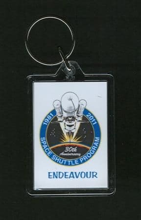 NASA 30 Years of the Space Shuttle Program Keyring - Endeavour