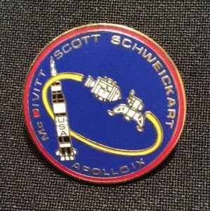 NASA Apollo 9 Mission Lapel Pin