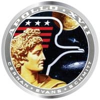 NASA Apollo Mission 17 Lapel Pin - Large