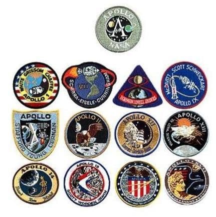 Large Apollo Program Patch NASA Apollo Program Embroidered Mission Patch Set