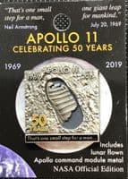 NASA Celebrating Apollo One Small Step Lapel Pin #5