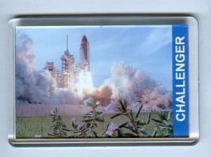 NASA Space Shuttle Challenger Fridge Magnet