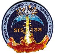 NASA STS-133 Mission Patch (with Tim Kopra)