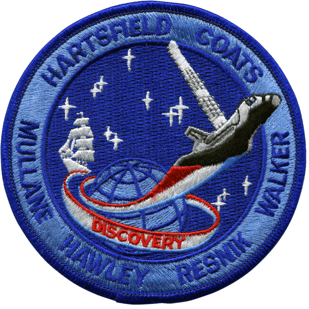 NASA STS-41D Discovery Embroidered Space Shuttle Mission Patch