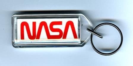 NASA Worm Logo Key ring