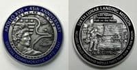 NEW Apollo 17 45 Years (2) Minted With Flown To Lunar Orbit Metal