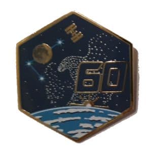 OFFICIAL NASA ISS 60 SPACE STATION PIN