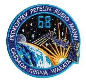 Space Station Expedition 68 (with crew names).