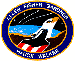 STS-51A NASA Space Shuttle Mission Lapel Pin