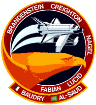 STS-51G NASA Space Shuttle Mission Lapel Pin