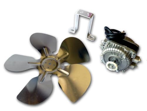 10W Fridge Freezer Condensor Evaporator Fan Motor Kit With Fan & Bracket