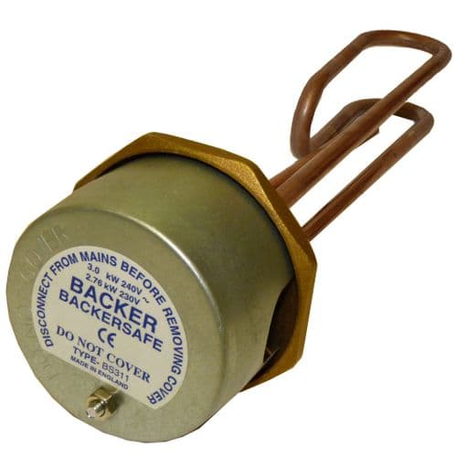 11" Copper Immersion Element + Thermostat