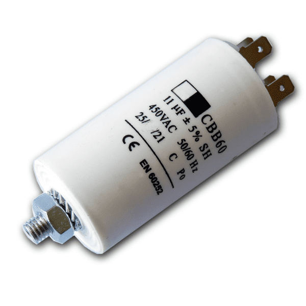 11uf Capacitor Motor Run Motor Start Capacitor Capacitance: 11µF 450V 11 Mfd | Spares4homes