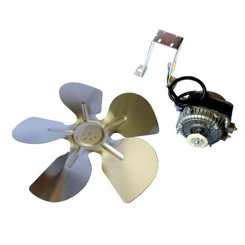 16W Fridge Freezer Condensor Evaporator Fan Motor Kit With Fan & Bracket