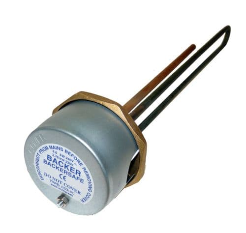 18" Immersion Heater Element Hard Water + Thermostat