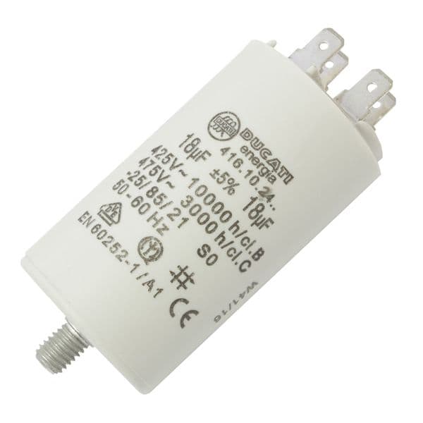 25uf Capacitor Motor Run Motor Start Capacitor Capacitance: 25µF 450V 25 Mfd | Spares4homes