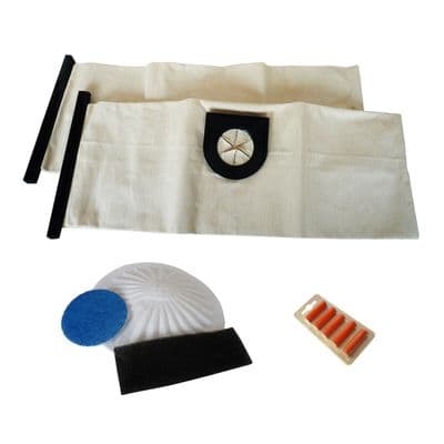 2 Cloth Reusable Washable Vacuum Cleaner Bags for VAX Filters + Fresheners 6131T