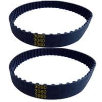2 X Atco Lawnmower Drive Belt 55 Teeth consort 14, windsor 12, 14, 14S