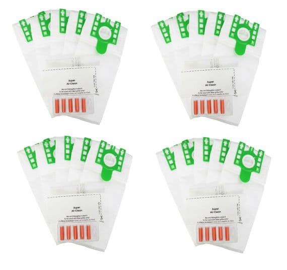 20 Cloth Vacuum Cleaner Hoover bags + Filters for Miele Hyclean S7 / S7000 Upright
